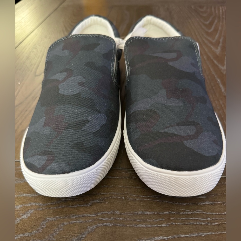 Crewcuts Black Camouflage Slip-On Shoes